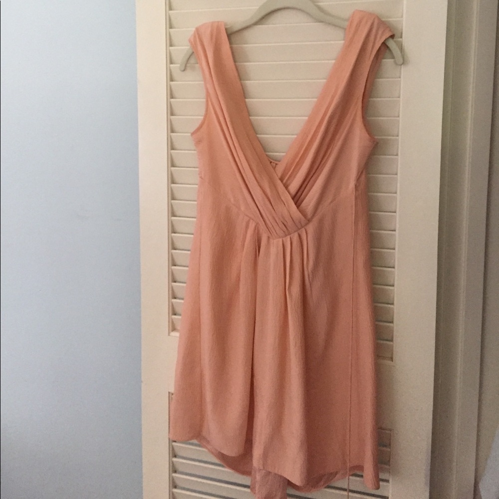Peach Silk Dress
